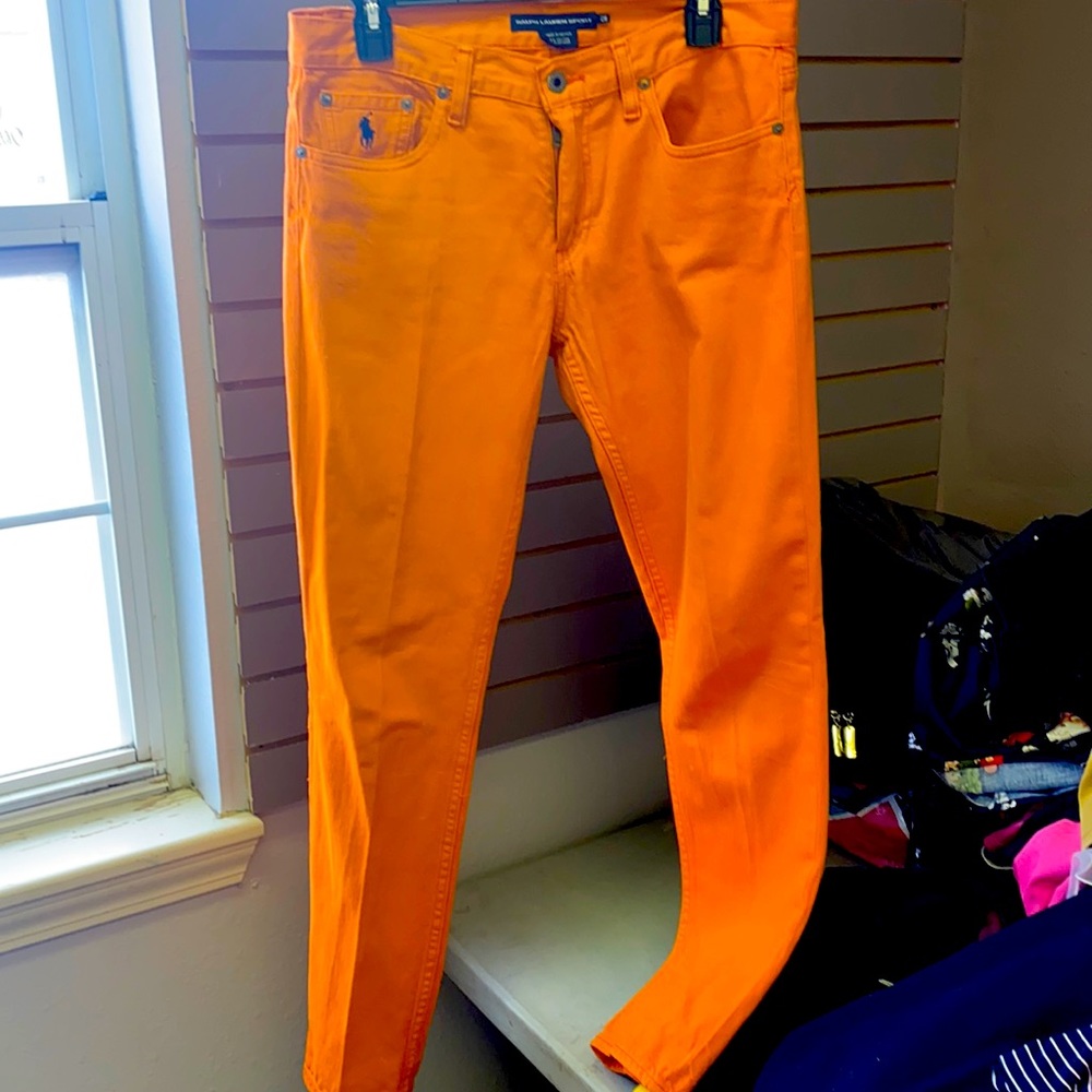 Ralph Lauren Sport orange jeans